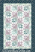 Birds in the Cherry Blossoms Twin Sized Pattern by Castilleja Cotton