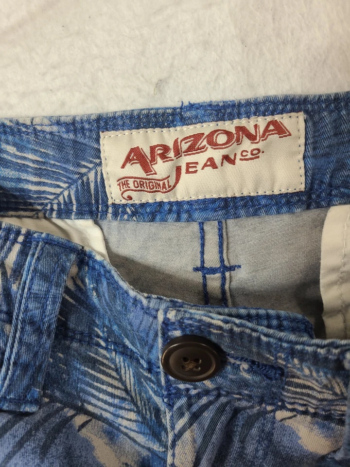 Мужские гавайские шорты Arizona Jeans Co. 31 цвет синий пальма дерево  - Изображение 3 из 4