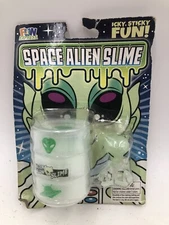 SPACE ALIEN SLIME  (Fun Express) Glow-in-the-Dark SLIME NEW Goo ET UFO RARE