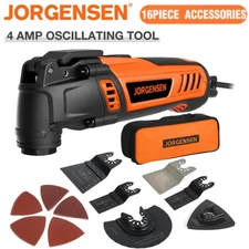 JORGENSEN Oscillating Tool 5°Oscillation Angle 4 Amp Oscillating Multi Tools Saw