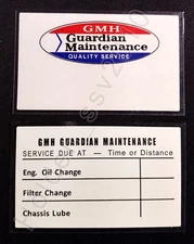 holden gmh guardian service sticker nasco eh ej fc fb hr hd hj hq hz hj 186 202