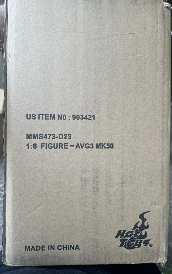 Empty Box Hot Toys MMS473D23 InfinityWar Iron Man Mark L 50 Diecast W/ Brown Box - Image 2 of 4