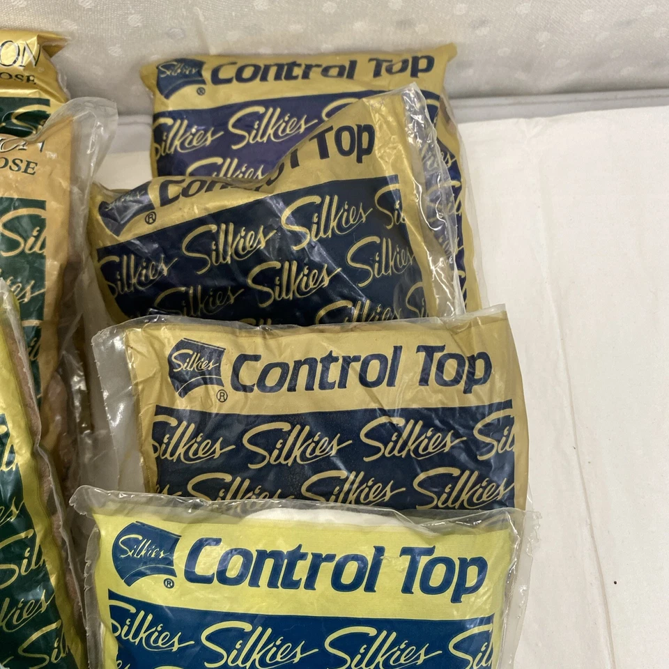 Vintage Silkies Pantyhose Socks Lot Of 20 Nude White Gray Black Small - Image 2 of 4