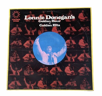 Vintage LONNIE DONEGAN Golden hour hits. 1974 12'' LP vinyl record GH514 Stereo 