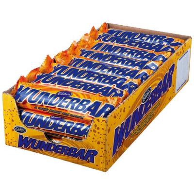 Cadbury Wunderbar - Peanut Butter Schokoriegel - 24x49 g Riegel