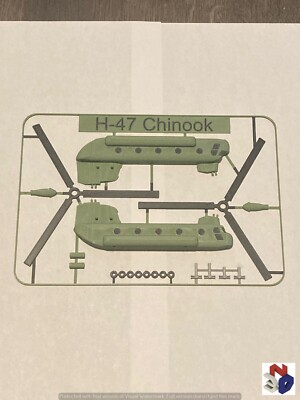 H-47 Chinook Kit Card 3D printed