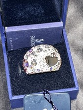 Swarovski Collaboration Hello Kitty Crystal Cocktail Ring Multicolor Pink Size N