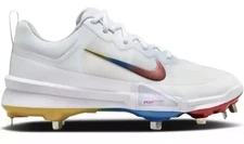 NEW Nike Force Zoom Trout 9 Pro Metal Baseball Cleats Rainbow FB2907-106 Sz 8