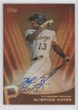 2022 Topps X Steve Aoki Base Yellow Glitter Blast 9/25 Ke'Bryan Hayes Auto qf6