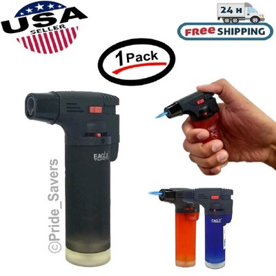 Eagle Torch Gun Lighter Premium Butane Gas Lighter Windproof Adjustable (1 Pack)