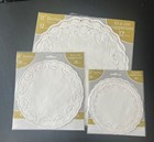 2 Round 4 Tier Acrylic CUPCAKE STANDS In Original Boxes & 3 Pkgs of DOILIES — photo 10