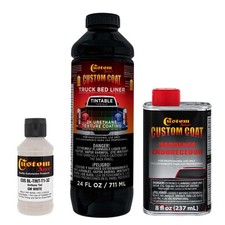 Custom Coat Gm White 1 Quart Urethane Spray-on Truck Bed Liner Kit - Easy Mixing