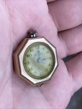 Mauran Women's Pocket Watch/Pendant Swiss Model 1850 Working Gold Filled