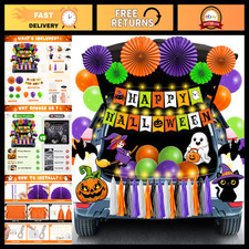 Halloween Trunk or Treat Car Decorations Kit - Festive Auto Decor for Spooky Fun