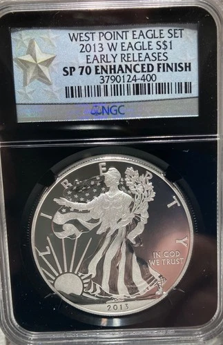 2013-W  1 Oz Silver American Eagle  SP70 Enhanced Finish