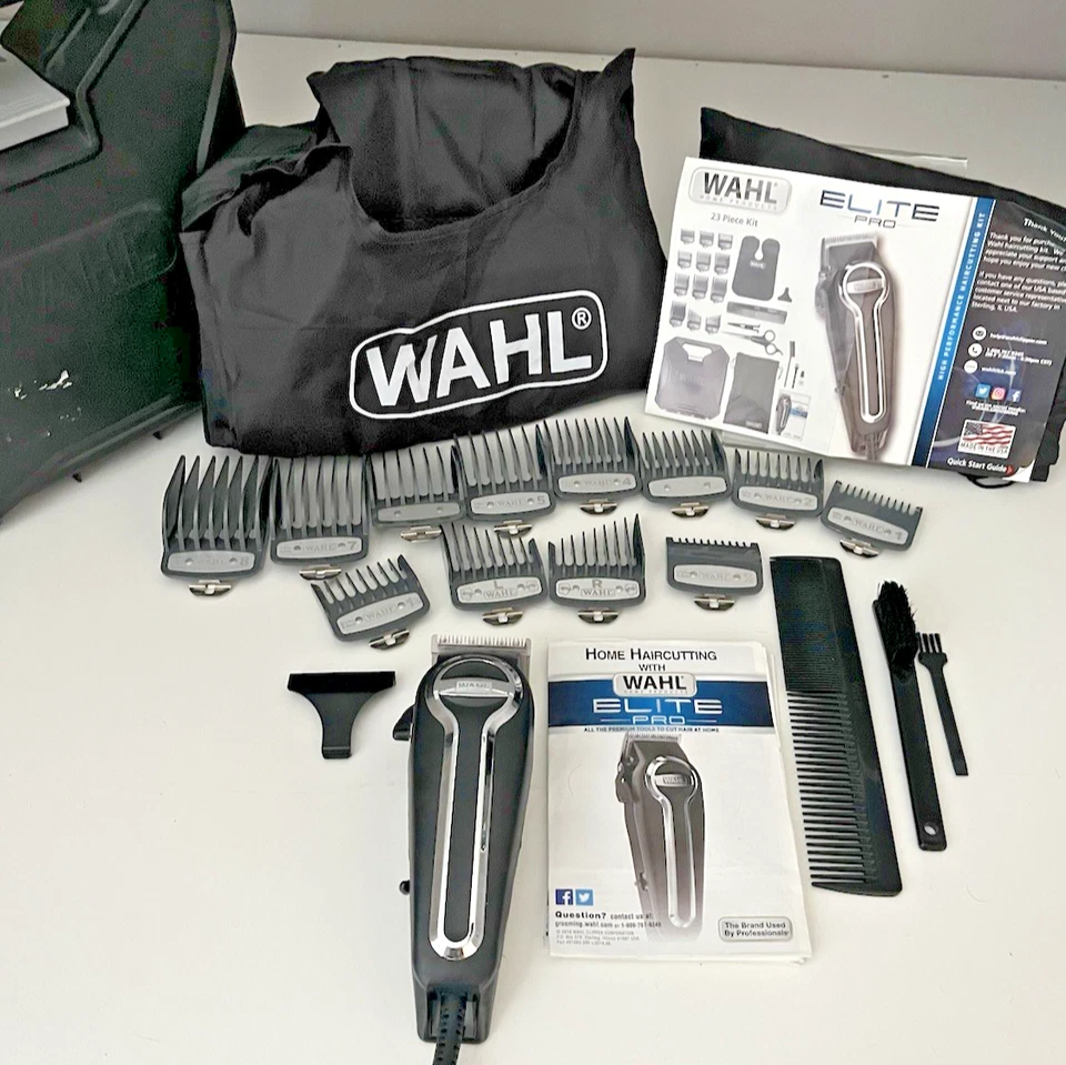 Kit cortapelos Wahl Elite Pro MC2 EE. UU. corte suave de precisión 23 piezas peluquero en casa Foto 2 de 4