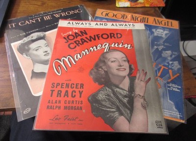3 Vintage Pieces of Sheet Music, See Information Below, Well Preserved #8