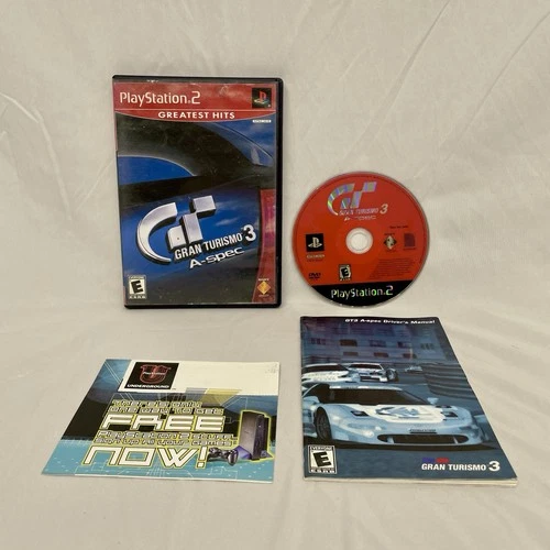 Gran Turismo 3 A-Spec PS2 Sony Playstation 2 CIB Complete With Manual