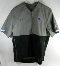 Boise State Broncos Nike Black & Gray Short Sleeve Windbreaker Top Size L