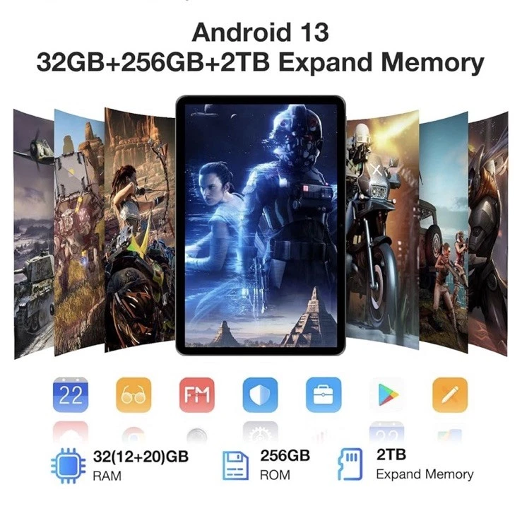 DOOGEE T30 Ultra 11 Inch Tablet 2.5K Display Android Tablet 32GB+256GB 8580mAh - Image 4 of 4