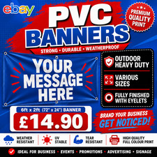 Custom PVC Banner Printed Vinyl Sign Outdoor Waterproof Business Advertising