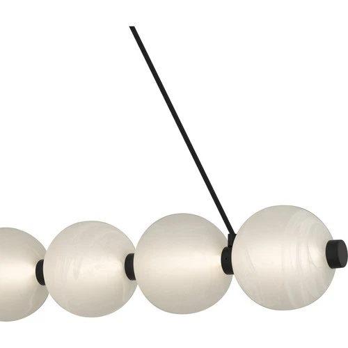 Matte Black LED Linear Chandelier from the Clarendon Collection - Picture 5 of 5