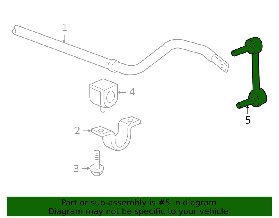 Eslabón estabilizador de suspensión delantera genuino GM 19168014 Foto 2 de 4