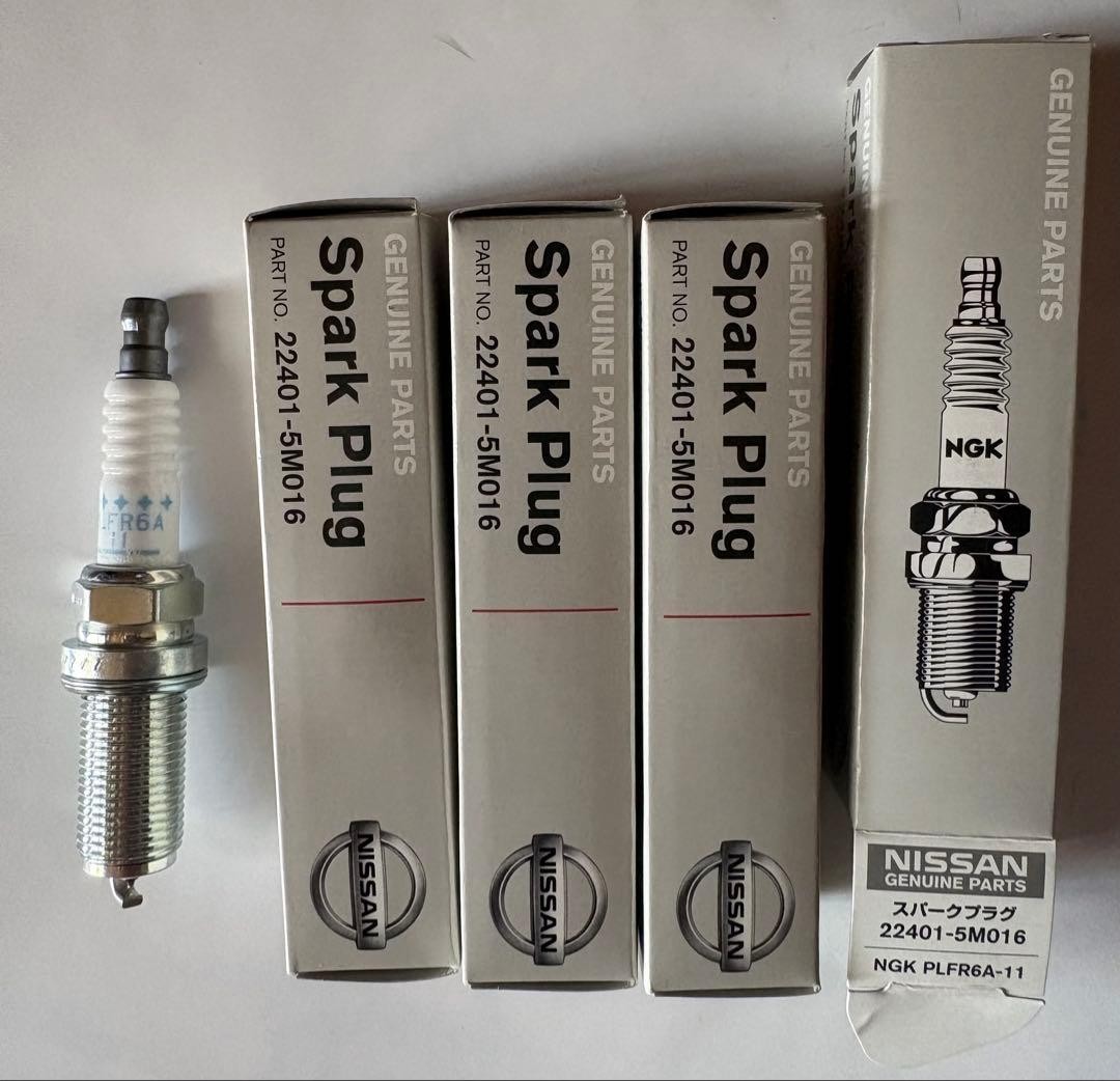 Nissan PLFR6A-11 Spark Plugs Set of 4 Genuine OEM Japan Unused