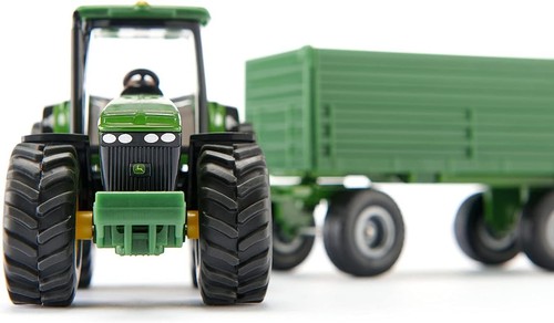 siku 1953, John Deere Tractor with Trailer, 1:50, Metal/Plastic, Green, Multifun - Picture 8 of 9
