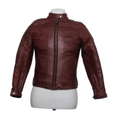 Helstons, Motorradjacke, Herren, Größe: M, Rot, Leder/Polyamid/Polyester #UUk