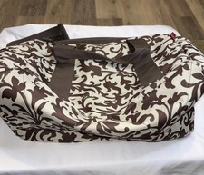 Borsa da viaggio Reisenthel marrone crema floreale borsone