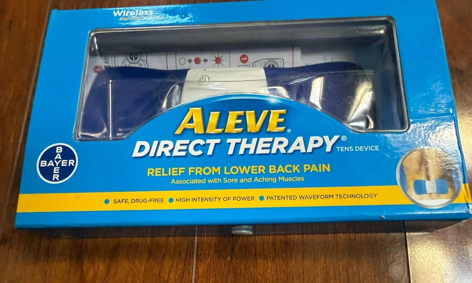 Устройство Bayer ALEVE Direct Therapy ДЕСЯТКИ беспроводное облегчение боли в пояснице ~ НОВОЕ - Изображение 2 из 2