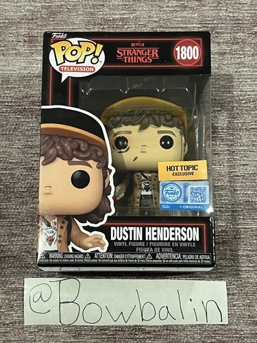Stranger Things Season 5 Dustin Funko Pop (Beat Up and Bloody) Hot Topic Excl.