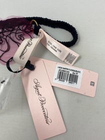 Agent Provocateur Lindie Fuchsia Black Garter One Size NWT