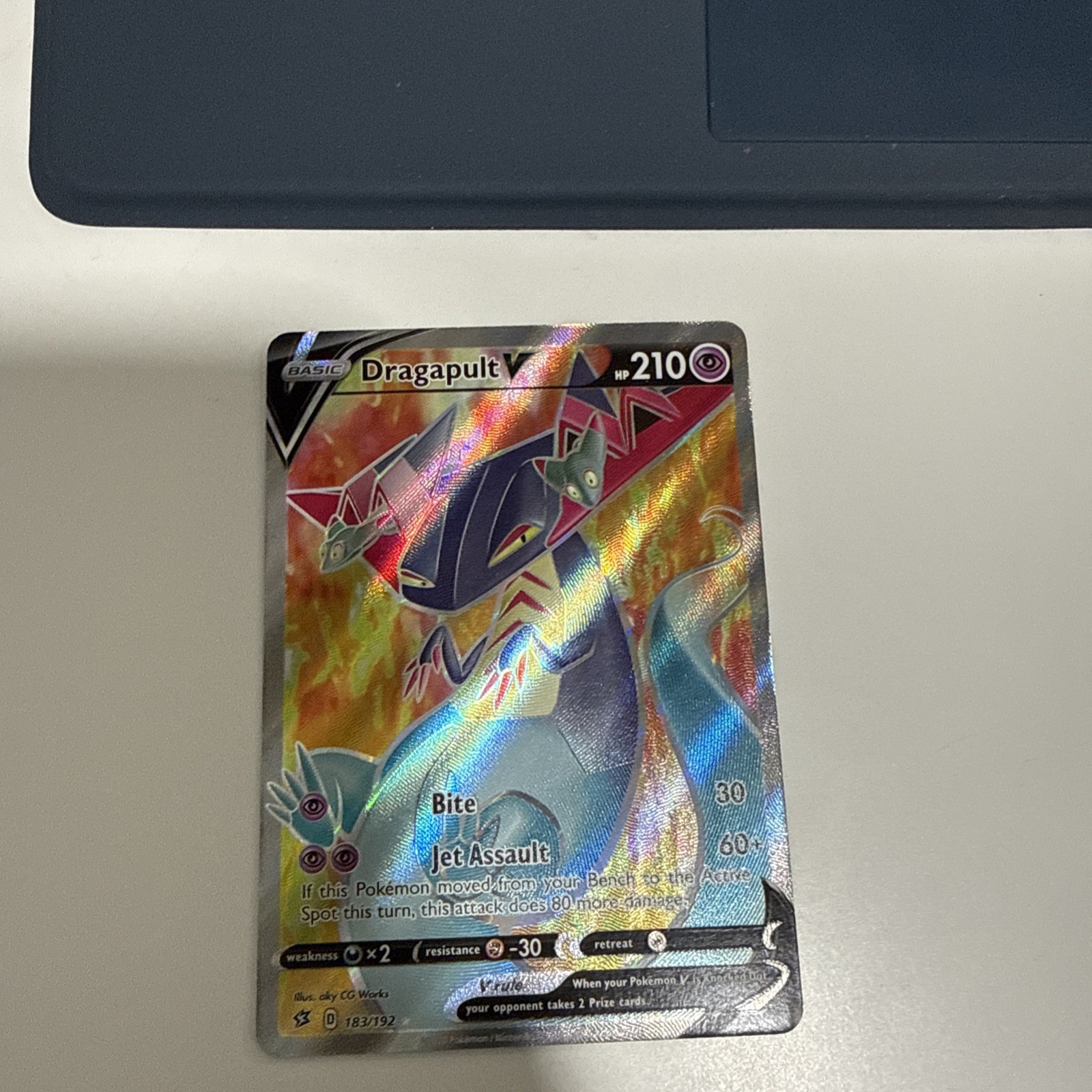Dragapult V 183/192 Rebel Clash NM Full Art Ultra Rare Pokemon Card