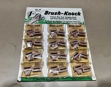 12 Vintage Wilson Allen Archery Bow Brush Knocks On Display Card