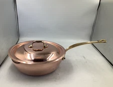 Mauviel M'Heritage 150 B Polished Copper & Stainless Steel Chef Pan.  3.7-Qt