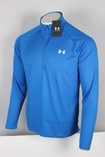 Under Armour Men's Tech 2.0 1/2 Zip Pullover Long Sleeve Photon Blue 1328495 406