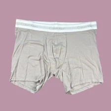 Calvin Klein CK mens beige color modal mesh boxer brief underwear size M