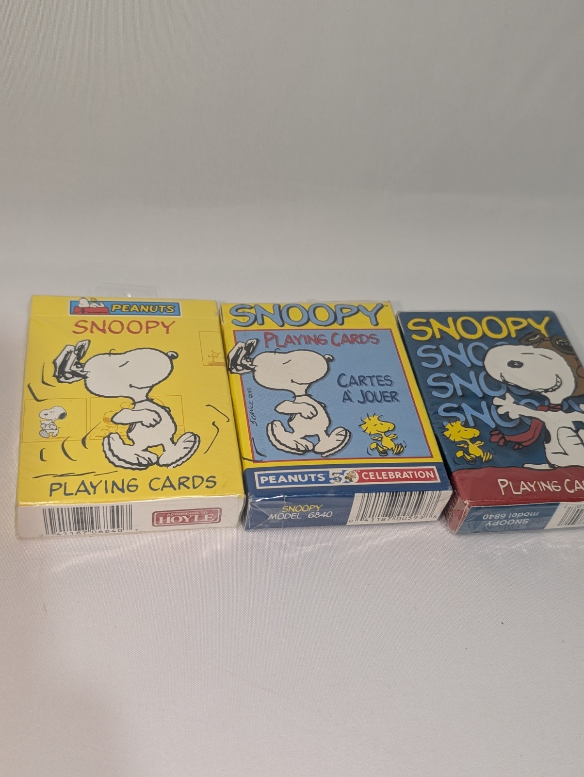 Snoopy Peanuts Playing Cards Lot Of 3