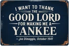 Joe DiMaggio Yankee Quote Vintage Baseball Tin Metal Signs Home Décor Suitable f