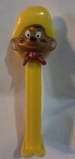 PEZ Speedy Gonzales Candy Dispenser Yellow Base Feet Hat Collectible Gift Empty