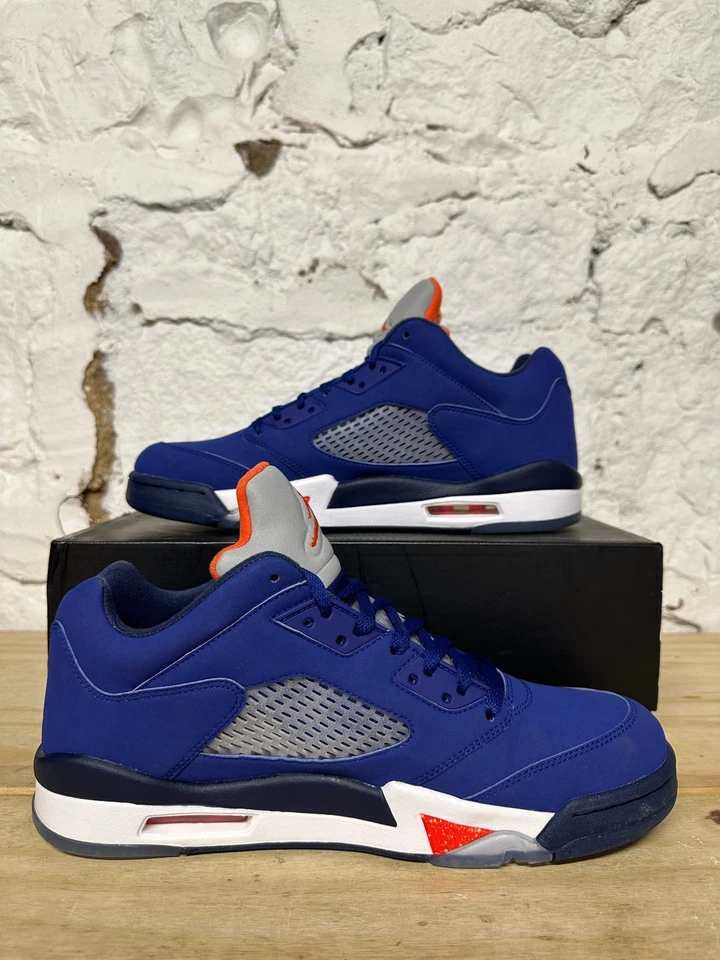 Zapatillas bajas Air Jordan 5 'Knicks' para hombre talla 11 NUEVAS 819171-417 Foto 2 de 4