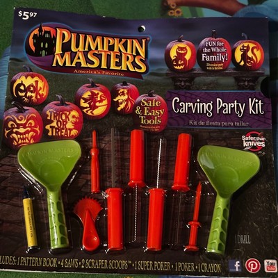 Pumpkin Masters Carving Party Kit Safe Easy Tools Halloween Decoration