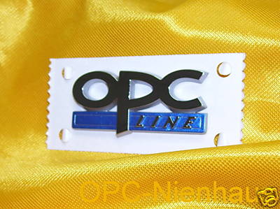 OPC-LINE Schriftzug Chrom/Blau OPC NEU -klein- Insignia 171655