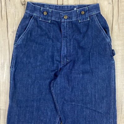 Vintage 80s Oshkosh B'Gosh Denim Carpenter Work Pants Blue