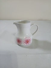 VINTAGE MITTERTEICH BAVARIA CREAMER WITH PINK FLOWERS