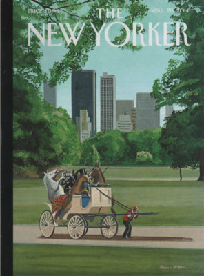 The New Yorker Magazine  April 28, 2014 ''The Cart Before the Horse'' Bruce McCall
