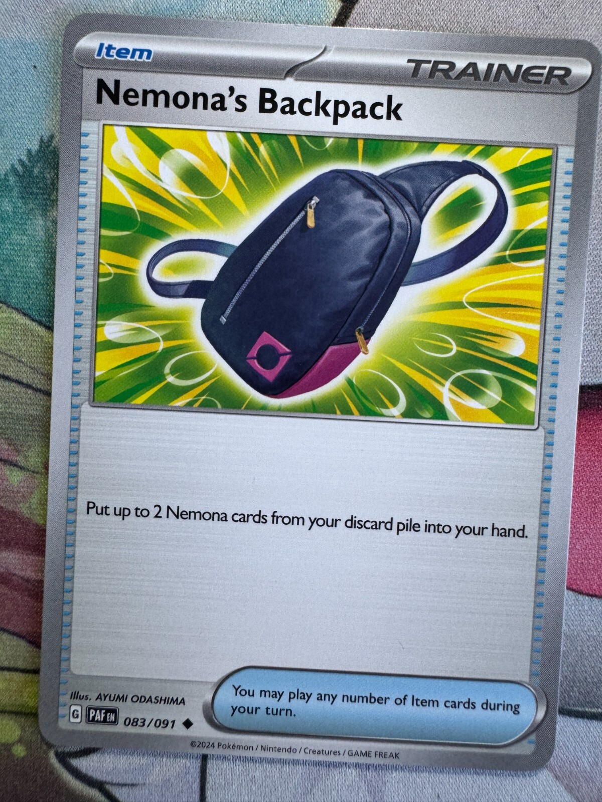 Nemona's Backpack Non Holo English Pokemon TCG BKAG365