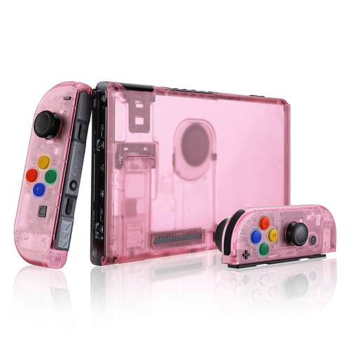 Cherry Pink Console Back Plate Controller Housing Shell Set for Nintendo Switch - Picture 3 of 12